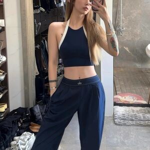 Alo Suit Up Navy Trouser Regular